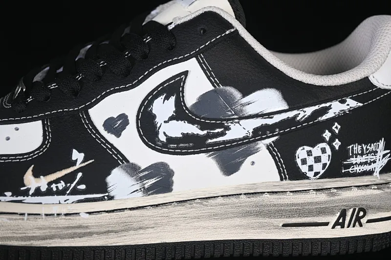 All categories Nk Air Force 1 Air Force series Nk Air Force 1 Low Air Force low-top Nike Air Force 1'07 Low "Graffiti Heartbeat" Hand-painted graffiti Graffiti heartbeat Air Force 1 low-top casual sneakers DB3301-808